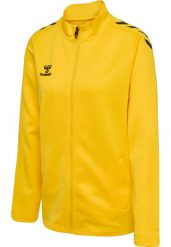 Damska bluza dresowa zapinana na zamek Hummel Core XK. Żółte bluzy damskie Hummel, xl, bez wzorów, z dresówki, eleganckie, bez ramiączek, bez kaptura. Za 183.30 zł.