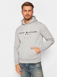 Tommy Hilfiger Bluza Core Logo MW0MW10752 Szary Regular Fit. Szare bluzy męskie Tommy Hilfiger, l, bez wzorów, z syntetyku, bez ramiączek, bez kaptura. Za 329.99 zł.
