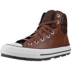 Tenisówki Converse Model Chuck Taylor All Star Berkshire Boot Hi Kolor Brązowy. Brązowe trampki i tenisówki damskie Converse, bez wzorów, ze skóry, bez zapięcia. Za 319.15 zł.