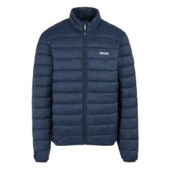 Kurtka puchowa Regatta Marizion. Niebieskie kurtki męskie Regatta, s, bez wzorów, z puchu, sportowe, bez kaptura. Za 268.45 zł.