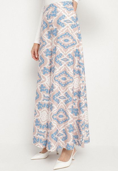 Białe Wiskozowe Spodnie Szerokie z Wysokim Stanem i Geometrycznym Wzorem Mirdexia. Białe spodnie materiałowe damskie Born2be, bez wzorów, z jeansu, eleganckie, z podwyższonym stanem. Za 79.99 zł.