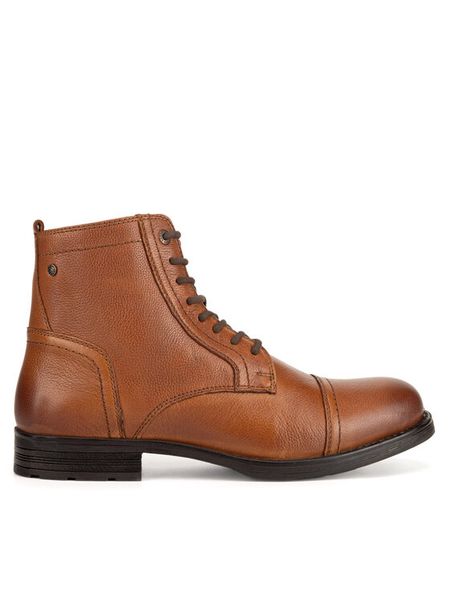 Lasocki Trzewiki BOB-01 MI08 Brązowy. Brązowe botki męskie Lasocki, bez wzorów, ze skóry, bez obcasa, bez zapięcia. Za 279.99 zł.