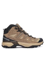 Salomon Trekkingi X Ultra 360 Leather Mid Gtx L49158300 Brązowy. Brązowe botki męskie Salomon, bez wzorów, ze skóry, bez obcasa, bez zapięcia. Za 709.99 zł.