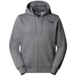Bluza turystyczna męska The North Face M Simple Dome Full Zip. Szare bluzy męskie The North Face, m, bez wzorów, sportowe, bez ramiączek, bez kaptura. Za 304.00 zł.