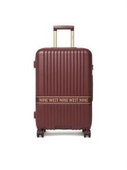 Nine West Walizka średnia CEO-NW-M-002-10 Bordowy. Czerwone walizki damskie Nine West, bez wzorów, z tworzywa sztucznego, średnie. Za 359.99 zł.