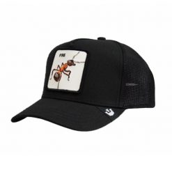 Czapka z daszkiem Goorin Bros. Fire Ant Black Trucker - 101-1433. Czarne czapki damskie Goorin Bros, bez wzorów, sportowe. Za 190.35 zł.