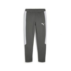 Męskie spodnie dresowe EVOSTRIPE PUMA Mineral Gray. Szare spodnie sportowe męskie Puma, l, bez wzorów, z dresówki, na fitness i siłownię. Za 199.99 zł.