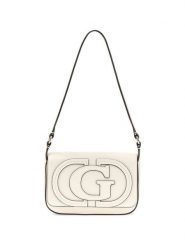 Guess Torebka 183372 Biały. Białe listonoszki damskie Guess, z aplikacjami, bez dodatków. Za 544.99 zł.