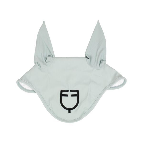 Czapka z muchą dla koni Equestro. Szare czapki damskie EQUESTRO, bez wzorów, z materiału. Za 82.90 zł.