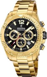 Zegarek Festina Zegarek męski Festina F20684-4 złoty. Żółte zegarki męskie Festina, bez wzorów, złote. Za 1,099.00 zł.
