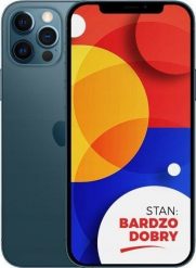 Smartfon Apple IPHONE 12 PRO 128GB BLUE | STAN BARDZO DOBRY. Niebieskie smartfony Apple. Za 1,749.00 zł.