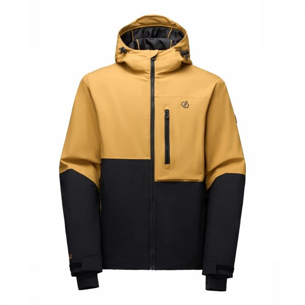 Męska kurtka narciarska Halfpipe IV. Czarne kurtki sportowe męskie Dare 2B, m, bez wzorów, z materiału, z kapturem, narciarskie. Za 649.99 zł.