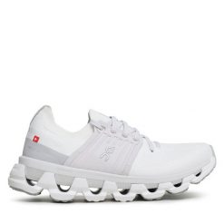 Buty do biegania On. Białe obuwie sportowe damskie On, bez wzorów, bez zapięcia, do biegania. Za 759.99 zł.