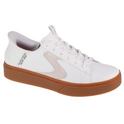 Buty sportowe Sneakersy męskie, Slip-ins: Eden LX - Strando. Białe buty sportowe męskie Skechers, bez wzorów, bez zapięcia, trekkingowe. Za 429.99 zł.