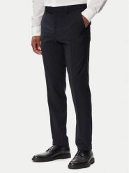 BOSS Spodnie garniturowe H-George-263 50567486 Granatowy Slim Fit. Niebieskie eleganckie spodnie męskie Boss, bez wzorów, z wełny. Za 799.99 zł.