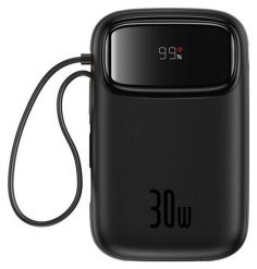 Baseus QPow 2 10000 mAh 30W 2xUSB-C czarny. Czarne powerbanki . Za 98.00 zł.
