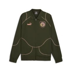Męska kurtka dresowa ftblSTATEMENT Manchester City PUMA Myrtle Poppy Pink Green. Czerwone kurtki męskie Puma, m, z aplikacjami, z dresówki, sportowe, bez kaptura. W wyprzedaży za 239.00 zł.