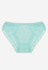 Miętowe Koronkowe Majtki Figi z Bawełny Nikella. Zielone majtki damskie Born2be, z bawełny. Za 4.99 zł.
