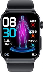 Smartwatch Watchmark Cardio One Czarny (Cardio One cz). Czarne zegarki smartwatch watchmark, bez wzorów. Za 580.00 zł.