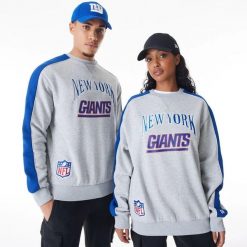Bluza New York Giants NFL Graphic. Szare bluzy damskie New Era, s, bez wzorów, z bawełny, bez ramiączek, bez kaptura. Za 338.30 zł.