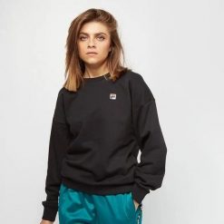 Damska bluza Fila Women Suzanna Crew Sweat 687456-002. Czarne bluzy damskie Fila, xs, bez wzorów, z bawełny, eleganckie, bez ramiączek, bez kaptura. Za 162.86 zł.