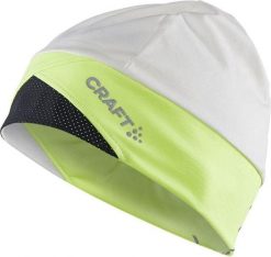 Czapka Craft Adv Lumen Fleece. Białe czapki damskie Craft, bez wzorów, z dżerseju. Za 141.50 zł.