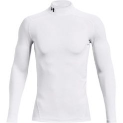 Pod koszulą z wysokim kołnierzykiem Under Armour Coldgear®. Białe koszule męskie Under Armour, s, bez wzorów, z materiału, bez kołnierzyka, bez ramiączek. Za 287.50 zł.
