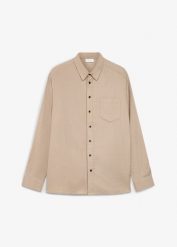 Koszula flanelowa z czystej bawełny, regular fit. Niebieskie koszule męskie bonprix, m, bez wzorów, z bawełny, bez kołnierzyka, bez ramiączek. Za 109.99 zł.