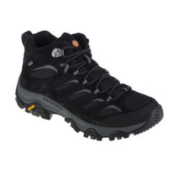 Buty trekkingowe męskie Merrell Moab 3 Mid Gtx Gore-tex. Czarne trekkingi męskie Merrell, z gore-texu, za kostkę, bez zapięcia. Za 762.00 zł.