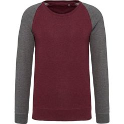 Bluza z okrągłym dekoltem Kariban bicolore Manches Raglan. Czerwone bluzy męskie KARIBAN, m, bez wzorów, bez ramiączek, bez kaptura. Za 118.50 zł.