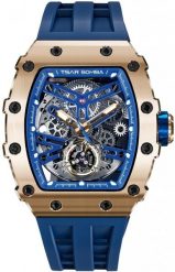 Zegarek męski Tsar Bomba TB8208A-08 niebieski. Niebieskie zegarki męskie NoName, bez wzorów. Za 1,950.00 zł.
