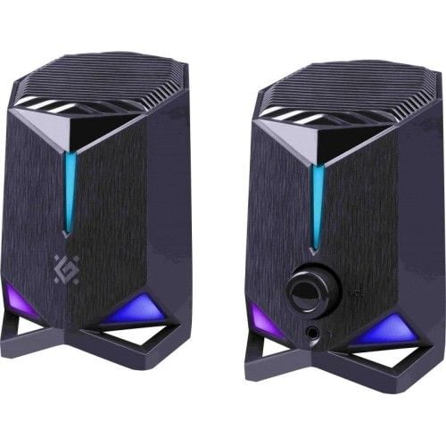 DEFENDER GŁOŚNIKI ROCKET 2.0 6W LED USB CZARNE 65094. Czarne głośniki przenośne Defender. Za 47.99 zł.