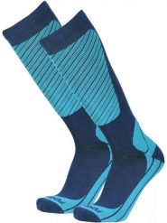 Skarpety narciarskie damskie Fundango Ski Socks. Niebieskie skarpetki damskie FUNDANGO, bez wzorów, z materiału. Za 79.90 zł.