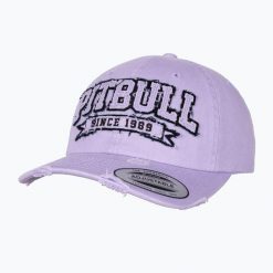 Czapka z daszkiem Pitbull Snapback Since 1989 Classic. Fioletowe czapki damskie PITBULL, bez wzorów, z bawełny, klasyczne. Za 129.99 zł.