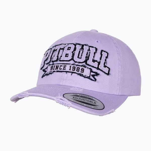 Czapka z daszkiem Pitbull Snapback Since 1989 Classic. Fioletowe czapki damskie PITBULL, bez wzorów, z bawełny, klasyczne. Za 139.99 zł.