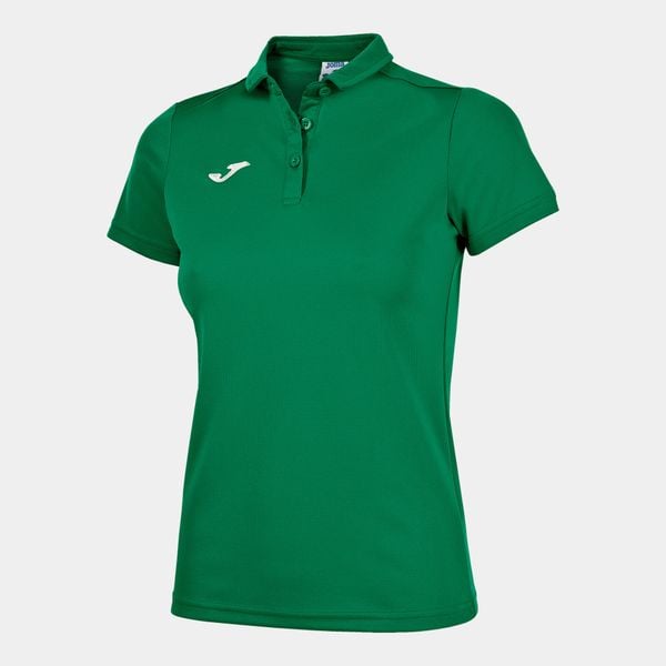 Koszulka polo do tenisa damska Joma Hobby. Zielone bluzki damskie Joma, xl, bez wzorów, sportowe, bez kołnierzyka, bez ramiączek. W wyprzedaży za 108.20 zł.