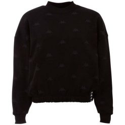 Bluza damska Kappa Ignara czarna. Czarne bluzy damskie Kappa, s, bez wzorów, z bawełny, bez ramiączek, bez kaptura. Za 76.00 zł.