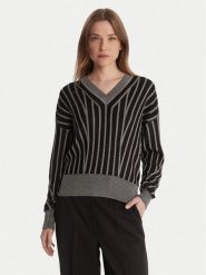 DKNY Sweter P5MSDZ52 Szary Regular Fit. Szare swetry nierozpinane damskie DKNY, xs, bez wzorów, z wiskozy, bez kołnierzyka, bez ramiączek. Za 479.99 zł.