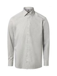 Finshley & Harding koszula biznesowa Mężczyźni Modern Fit Bawełna zielony|biały, 46. Białe koszule męskie Finshley & Harding, m, bez wzorów, z bawełny, biznesowe, bez kołnierzyka, bez ramiączek. Za 119.95 zł.