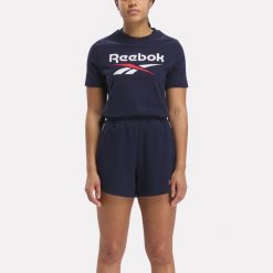 Koszulka damska Reebok Gym & Pilates. Bluzki damskie Reebok, s, bez wzorów, z bawełny, klasyczne, bez kołnierzyka, bez ramiączek. Za 139.99 zł.