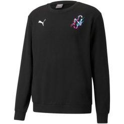 Bluza męska Puma Neymar JR Creativity Crew. Czarne bluzy męskie Puma, m, bez wzorów, casualowe, bez ramiączek, bez kaptura. Za 144.11 zł.