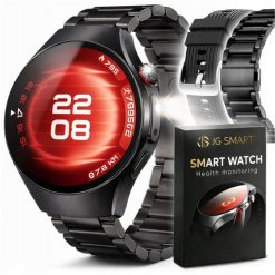 Smartwatch JG Smart MT116 Czarny. Czarne zegarki smartwatch JG Smart, bez wzorów. Za 259.99 zł.