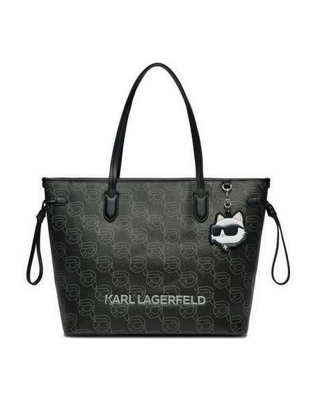 KARL LAGERFELD Torebka A1W30389 Czarny. Czarne shopperki damskie KARL LAGERFELD, bez wzorów, ze skóry, bez dodatków. Za 589.99 zł.