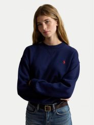 Polo Ralph Lauren Bluza 211971697002 Granatowy Relaxed Fit. Niebieskie bluzy damskie Polo Ralph Lauren, m, bez wzorów, bez ramiączek, bez kaptura. Za 819.99 zł.