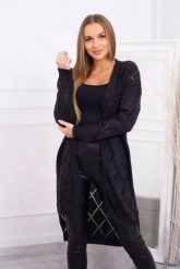 Sweter z geometrycznym wzorem grafitowy. Szare swetry nierozpinane damskie KESI, l, bez wzorów, z wełny, eleganckie, bez kołnierzyka, plus size, bez ramiączek. Za 158.92 zł.