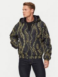 Versace Jeans Couture Kurtka puchowa 77GAUD17 Czarny Regular Fit. Czarne kurtki męskie Versace Jeans Couture, m, bez wzorów, z jeansu, bez kaptura. Za 1,339.00 zł.