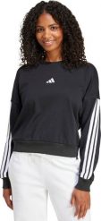 Bluza damska adidas Essentials 3-Stripes French Terry czarna JE0016 2XL. Czarne bluzy damskie Adidas, xl, bez wzorów, bez ramiączek, bez kaptura. Za 287.01 zł.