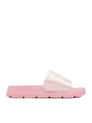 Juicy Couture Klapki PJC5 Różowy. Czerwone klapki damskie Juicy Couture, bez wzorów, z materiału, bez obcasa, bez zapięcia. Za 119.99 zł.