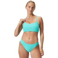 Góra od stroju kąpielowego damski dwuczęściowy Speedo Solid Racerback. Niebieskie bikini Speedo, bez wzorów. Za 219.72 zł.