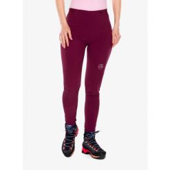 Spodnie turystyczne damskie La Sportiva Camino Tight Pant. Czerwone spodnie sportowe damskie La Sportiva, na lato, bez wzorów, sportowe, trekkingowe. Za 372.89 zł.